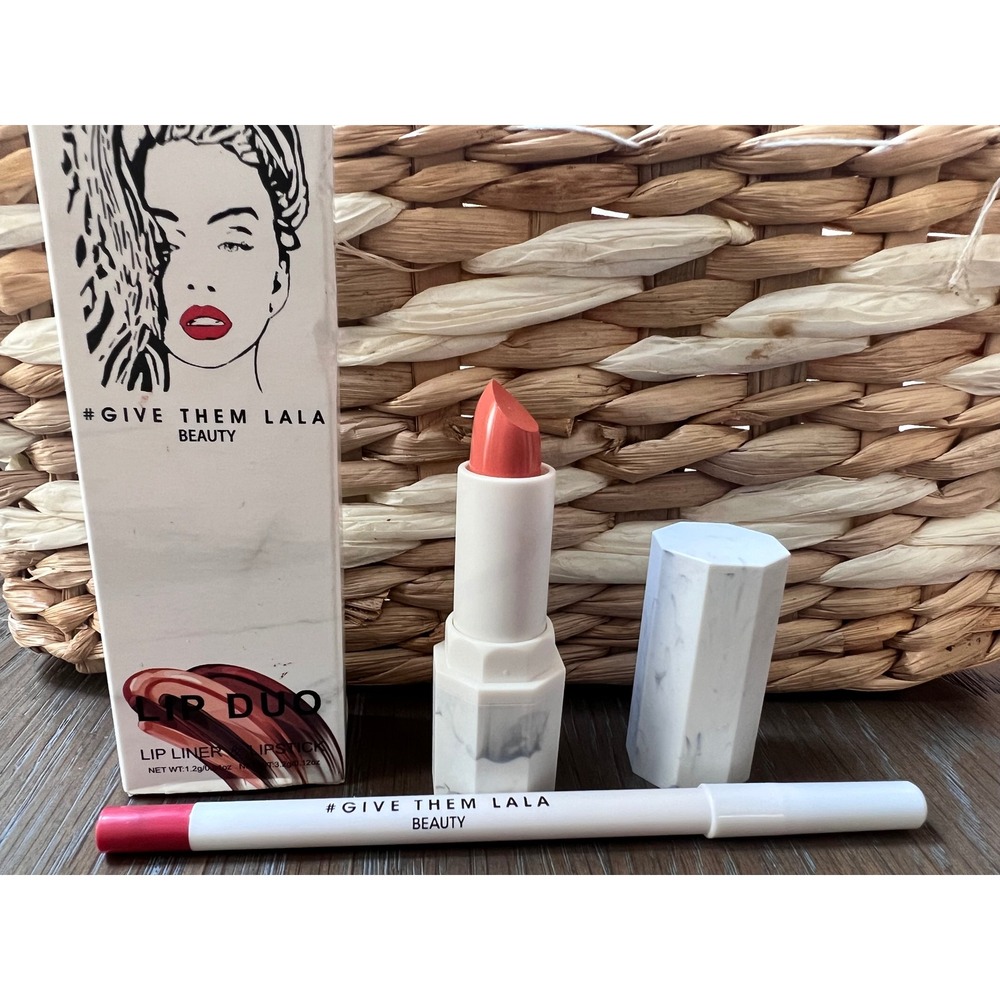 Give Them Lala Beauty Lip Duo Lipstick and Lip Liner text me